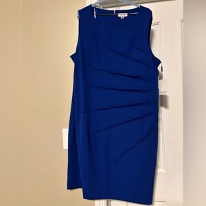 Calvin Klein Sunburst Sheath Dress, blue